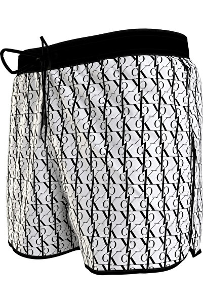 Calvin Klein SHORT DRAWSTRING-PRI Erkek Beyaz Deniz Şortu