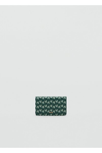 MANGO Woman Logo baskılı klapalı cüzdan