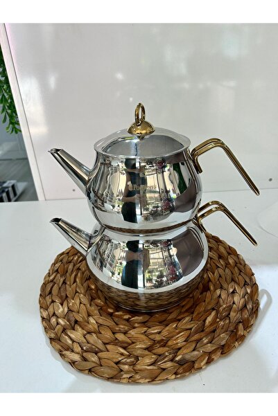 PoloChef Maxi Boy Gold Kulplu Çaydanlık 4,5 LT