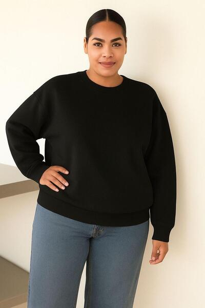 DM DOLCE MORE Hanorac unisex mărime mare din bumbac pieptănat cu 3 fire