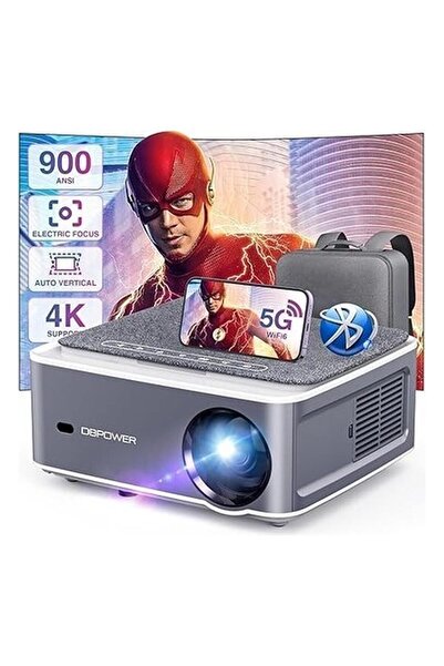 DAHLE Dbpower 5g Wifi Bluetooth Projektör 1080P Hd 4K Destekli,hdmı+Usb/vga