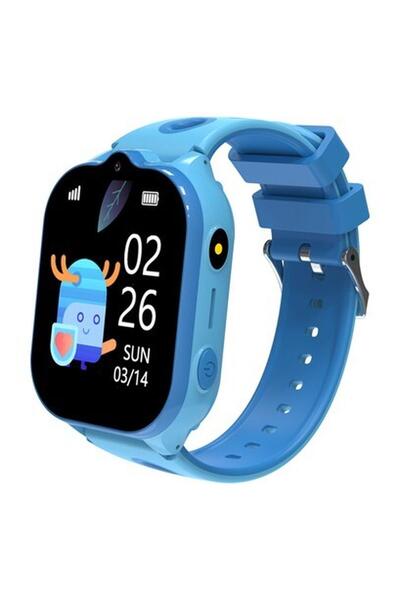 Smart Kids KN8101 Mavi Sim Kartlı Kameralı Canlı Konum Takibi ve Sos Acil Ara...