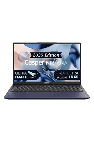 CASPER Nirvana X600.7430-BF00X-G-F-D200 Amd Ryzen 5-7430U 16GB Ram 1tb Nvme SSD 15,6 " Freedos Taşı