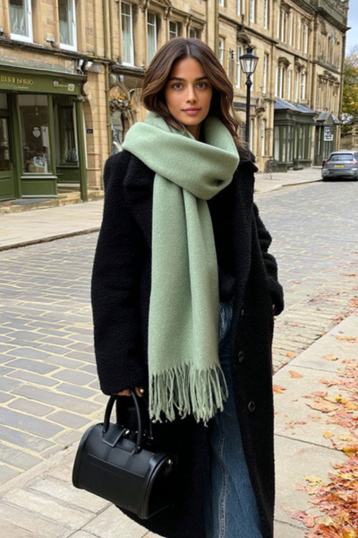LAGRANZE Women's Soft Textured Loose Scarf Shawl