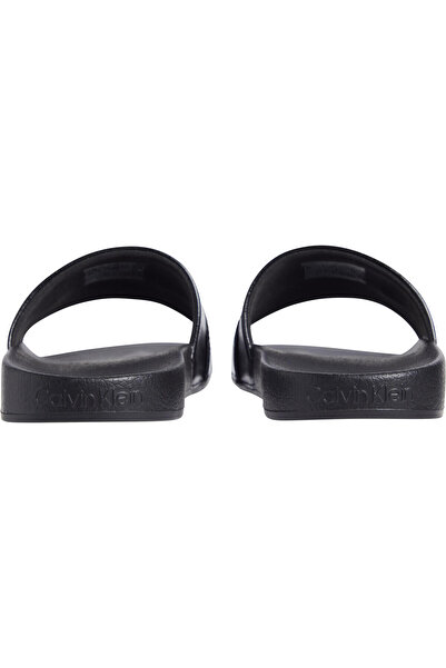 Calvin Klein POOL SLIDE W/METAL B Kadın Siyah Terlik
