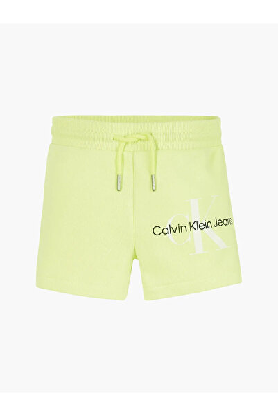 Calvin Klein REFLECTIVE MONOGRAM Kadın Yeşil Şort
