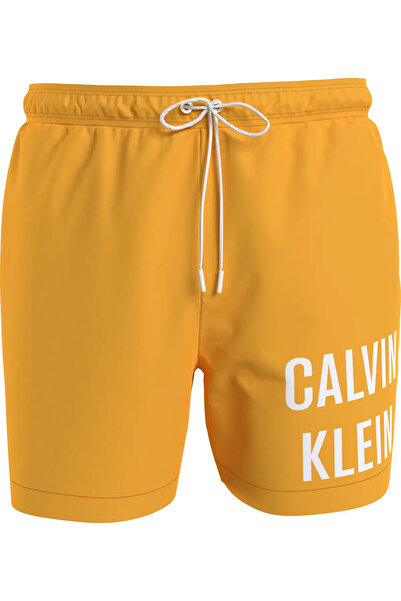 Calvin Klein MEDIUM DRAWSTRING Erkek Turuncu Deniz Şortu