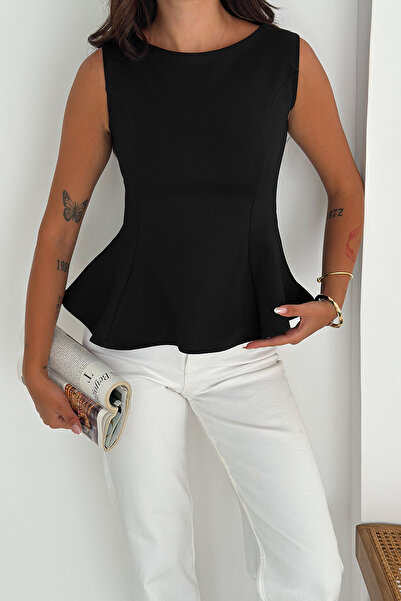 Noa Noa Γυναικεία μπλούζα Peplum – Εφαρμοστή στο σώμα & Κομψή κοπή