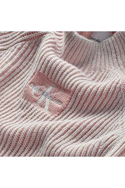 Calvin Klein DUO COLOUR MONOGRAM Kadın Pembe Kazak