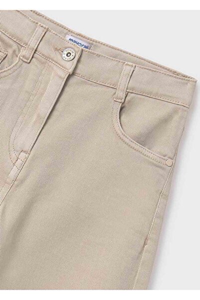 MAYORAL Yazlık Kız Çocuk Gabardin Pantolon - Bej