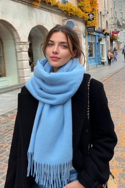 LAGRANZE Women's Soft Textured Loose Scarf Shawl