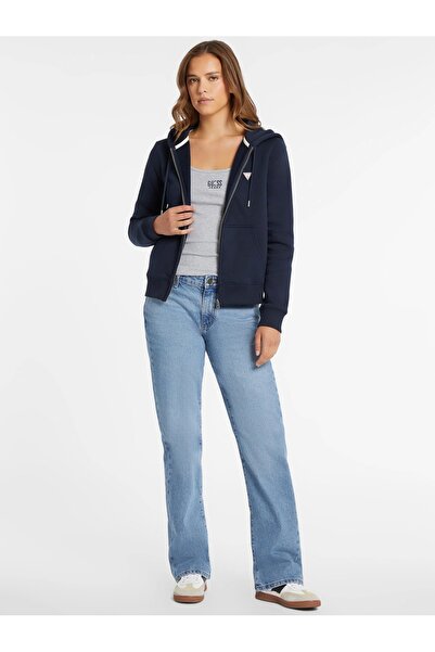 Guess Jeans Kadın Lacivert Sweatshirt W4YQ03KC811-A71W