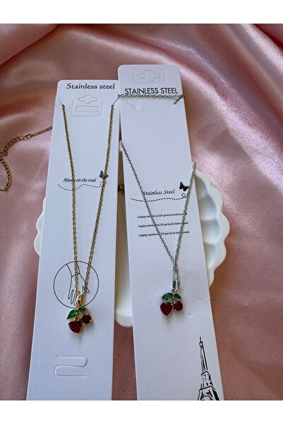 stainless steell KİRAZ MODEL 316 L ÇELİK KOLYE