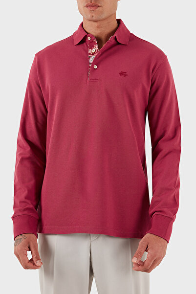 ETRO With Logo 100% Cotton Regular Fit Buttoned Polo Neck Sweat Men's Sweat Mrmd0013 Aj264 R3484