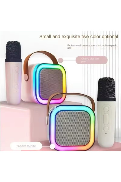Generic Mini Portable Karaoke Machine – Wireless Bluetooth Speaker with Microphone for Singing & Parties
