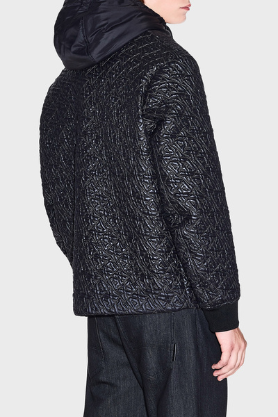 Armani Exchange 4G Kabartmalı Logolu Regular Fit Kapüşonlu Mont Erkek MONT XM001093 AF16589 FC196