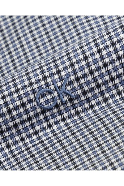 Calvin Klein MULTI CHECK SLIM BD Erkek Mavi Gömlek