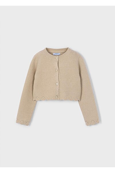 MAYORAL Winter Girls' Knitwear Cardigan - Beige