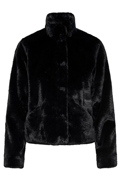 ONLY Palton pentru femei Onlnewvida Life Faux Fur negru 15295423