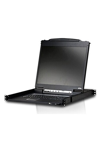 Aten Hafif PS/2-USB LCD Konsol, Türkçe Klavye