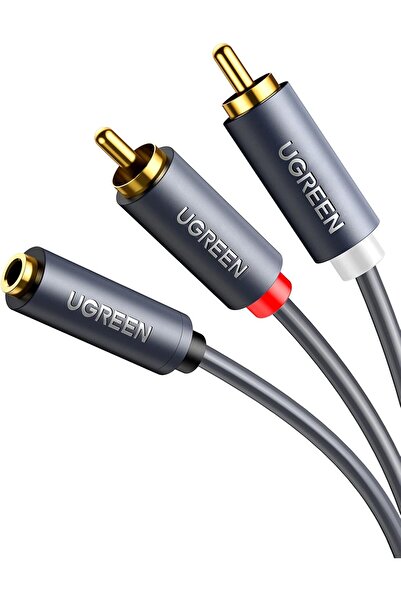 STOREMAX 3.5 mm Jack Girişi Aux to 2 RCA Ses Aktarma Kablosu 1 Metre 917250