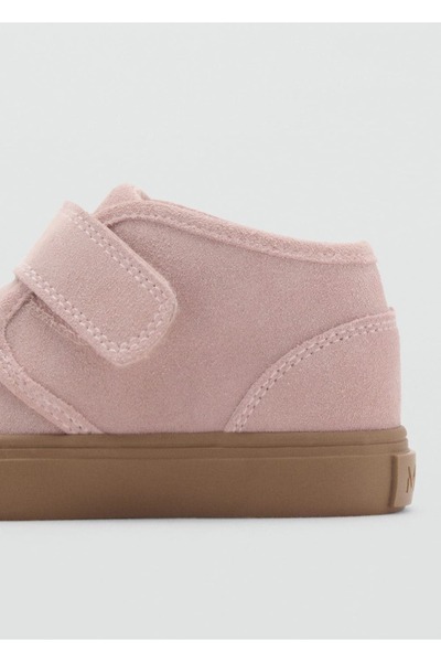 MANGO Baby Cırt cırtlı deri ayakkabı