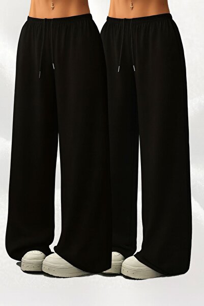 Le Vion Γυναικείο Σετ 2 τεμαχίων Φαρδιά Αθλητικά Παντελόνια Φόρμας - Με Πλαϊν...