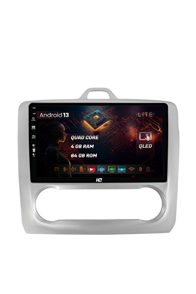 HUB64 Navigatie Ford Focus MK2 (2004-2011) Clima Automata, 4GB RAM, Quadcore,...