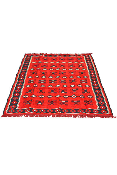 HitDukkan Etnik Motifli Otantik Dekoratif Kilim Desenli Halı (160cmx250cm) M1