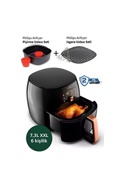 Philips HD9867 Super Set Premium Xxl 7,3 Litre Airfryer & Fritöz + Mutfak Tar...