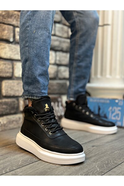 aradimtaradim BA0151 Lace-Up Men's Style Sports Boots with Fur Inside