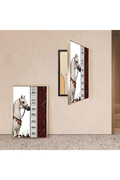 SND Canvas panel to cover the electrical dashboard with a Najdi design and a hollow black frame