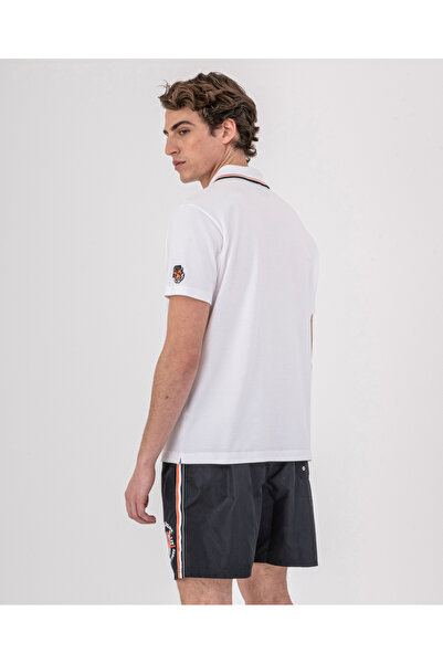 PAUL&SHARK MEN'S KNITTED POLOSHIRT C.WCOTTON