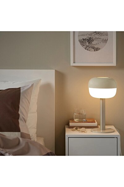 UZUNKAYA HOME Lampshade Beige 36 cm – Modern Decorative Table and Bedside Lamp