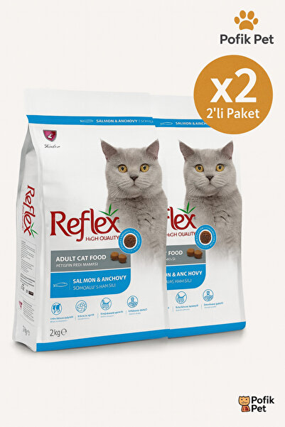 Reflex Hamsili Somonlu Yetişkin Kedi Maması 2x 2KG (TOPLAM 4 KİLO) AVANTAJ PAKETİ