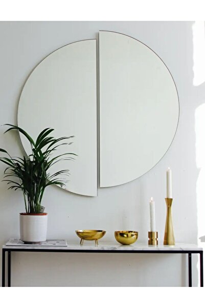 ONYA DESİGN Dekoratif 2 Parçalı Duvar Ayna Seti 60x33 cm Şık tasarım