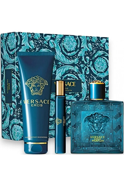 Versace Eros, Άνδρας, Σετ Άρωμα 100ml + Αφρόλουτρο 150ml + Άρωμα 10ml