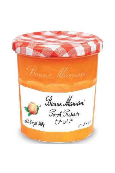 Bonne Maman مربى الخوخ (370 جرام) × 4 قطع