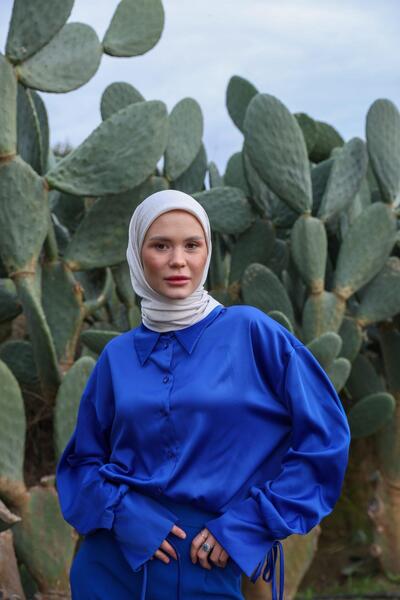 İpekhan Κασκόλ Celina Jacquard Pale Pink 9902-20