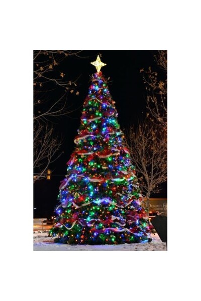 Bibilel Χριστουγεννιάτικη εγκατάσταση Μαύρο καλώδιο τύπου string 24 m 300 πολ...