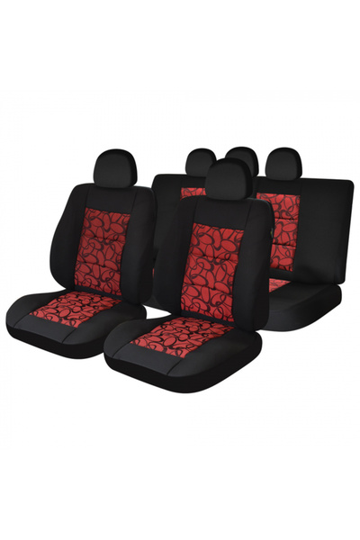 Umbrella Set huse universale Pemium Lux pentru autoturisme, culoare roșie și ...