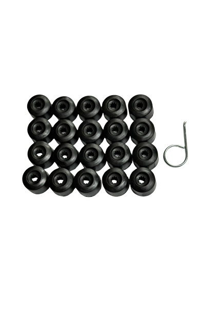 PLASTECH Volkswagen Audi Seat Skoda Uyumlu Jant Bijon Göbek Kapağı 20 Lİ Çıka...