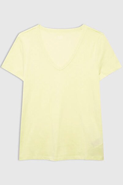 GAP Γυναικείο μπλουζάκι V-SS Fav V Solid