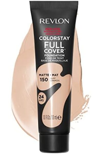 Revlon ColorStay Full Cover Longwear Matte Foundation, Heat & Sweat Resistant Lightweight Face Makeu
