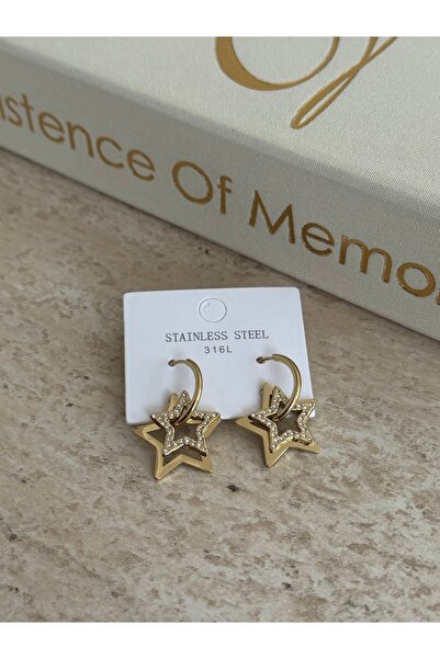 LUXSTONE Star Gold Earrings