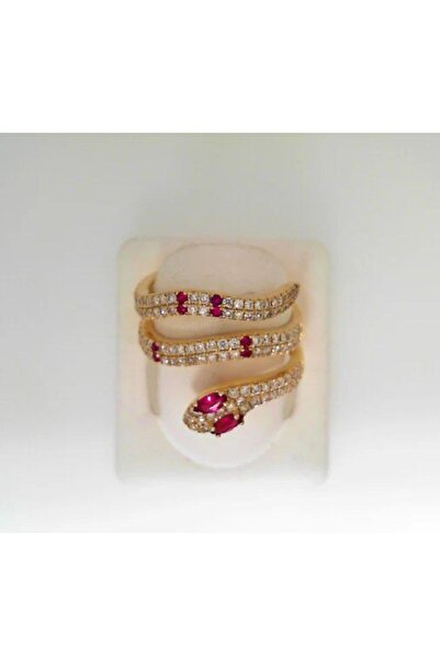 Shiklik MODA خاتم قابل للتعديل على شكل ثعبان مرصع بالحجارة لتكملة أناقتك