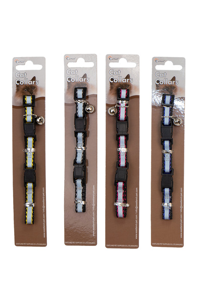 Eastland طوق قطط بمشبك عاكس مقاس 22-30 سم