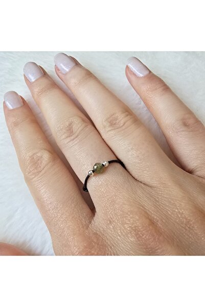 Lexy's Boutique Inel handmade, ajustabil, din argint 925, Lexy's Boutique, pietre sempretioase peridot