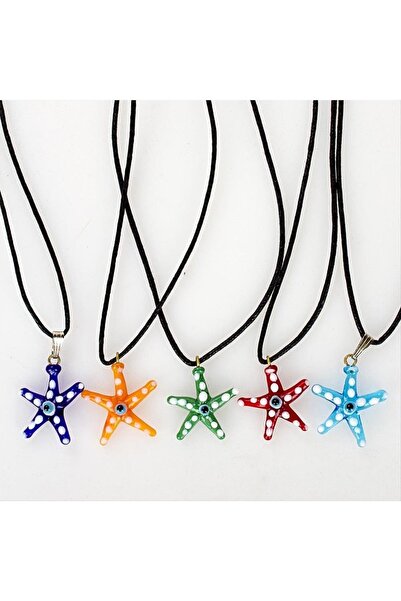 TakÇalıştır قلادة زيركون من زجاج نجم البحر مرصّع بالأحجار بتصميم أنيق