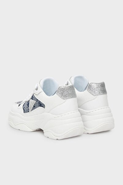 Guess Hapyy4 Kadın Beyaz/Mavi Sneaker FLTHP4FAL12-WHBLU